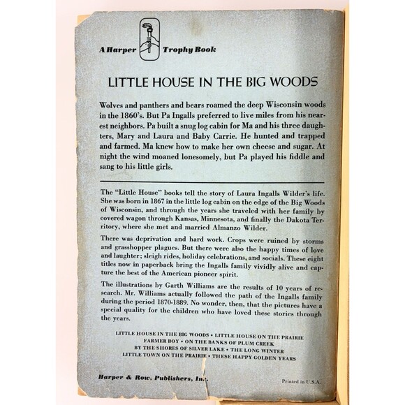 Little House On The Prairie Books Laura Ingalls Wilder Vintage 1971 Blue Set Lot - Picture 10 of 16